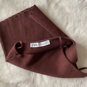 Zara chocolate tank top